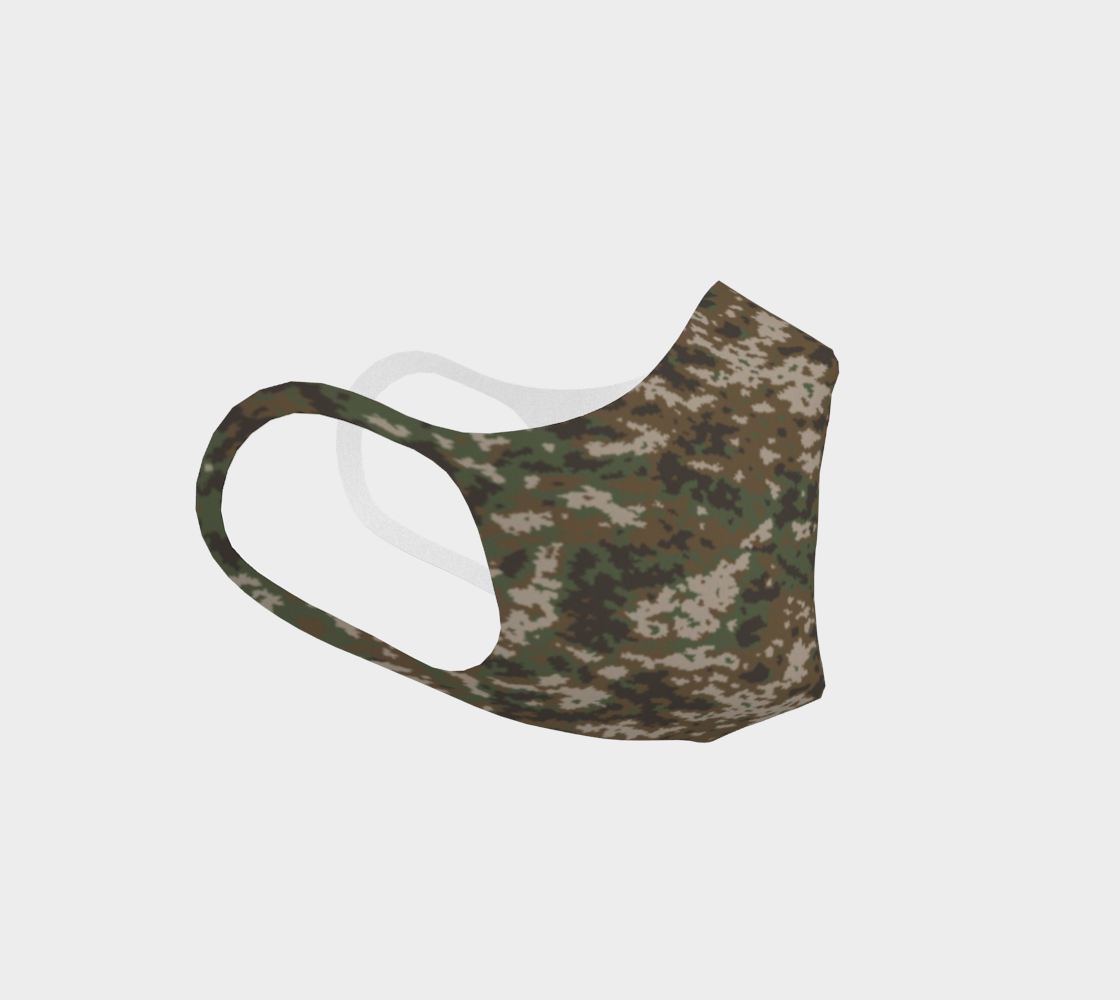 Finnish Army Woodland Camo Double Knit Face Covering preview #3