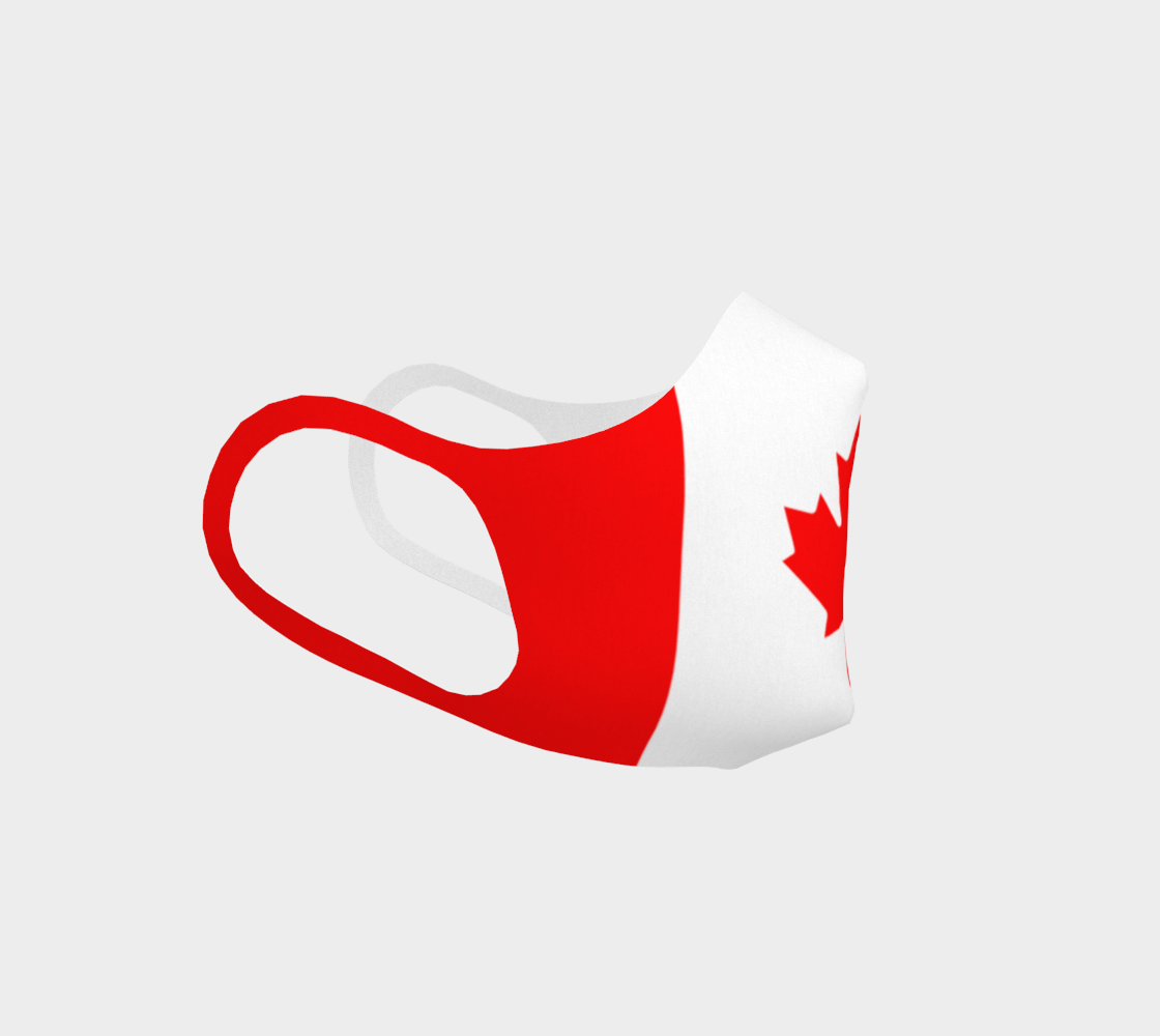 Canada Flag Double Knit Face Covering preview #3