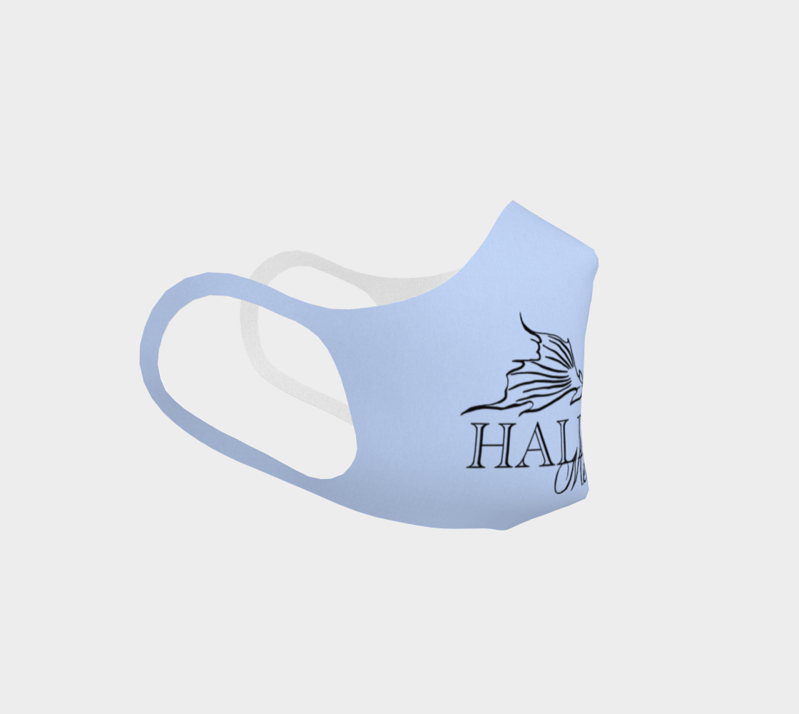 Halifax Mermaids Pale Blue Logo Face Covering  thumbnail #4