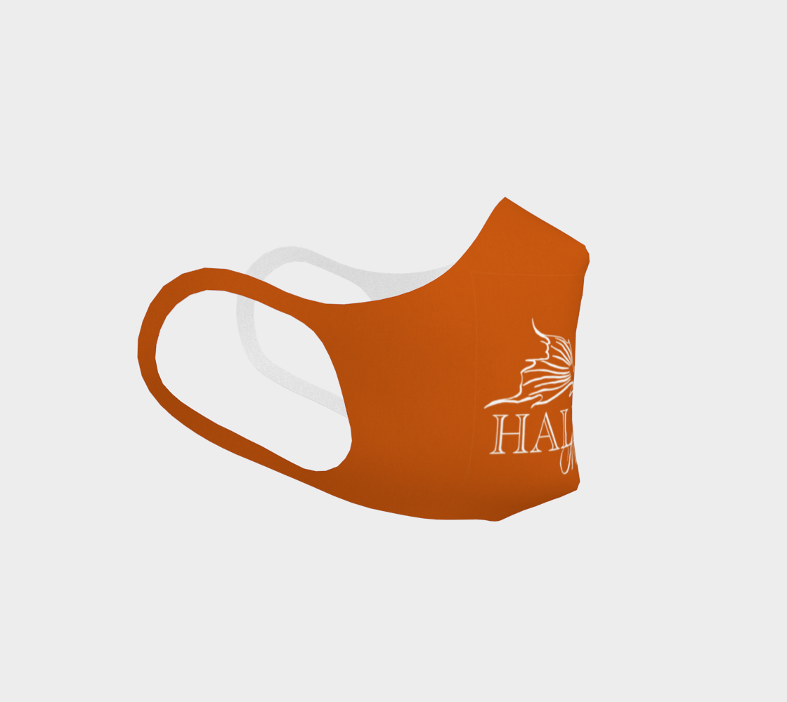 Halifax Mermaids Logo in Orange Face Covering  thumbnail #4