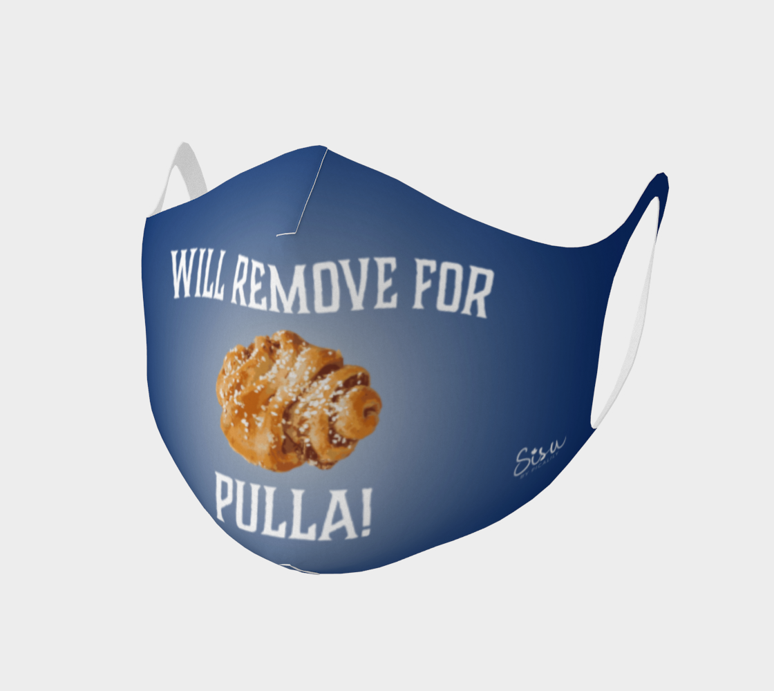 Will Remove for Pulla Blue Double Knit Face Covering preview #1