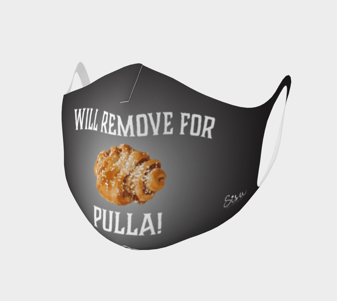 Will Remove for Pulla Black Double Knit Face Covering thumbnail #2
