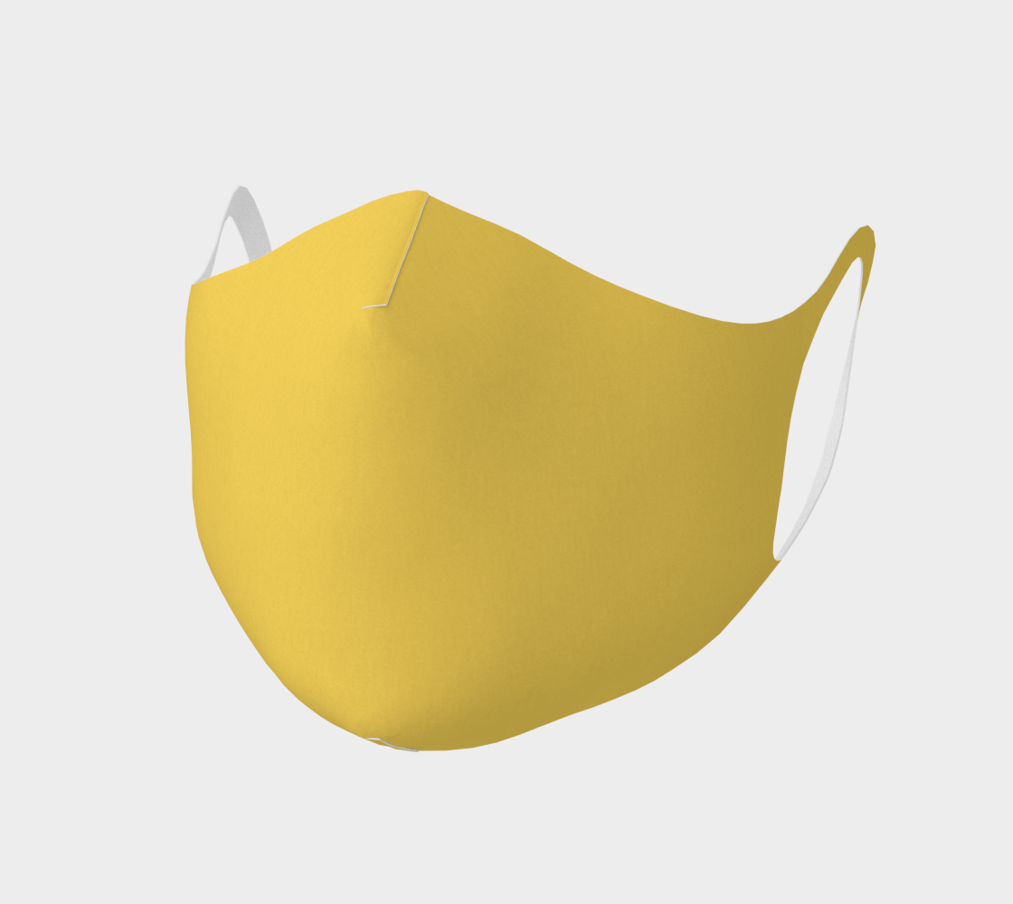 Aperçu de Face Mask Primrose Yellow Colored Double Knit, AOWSGD