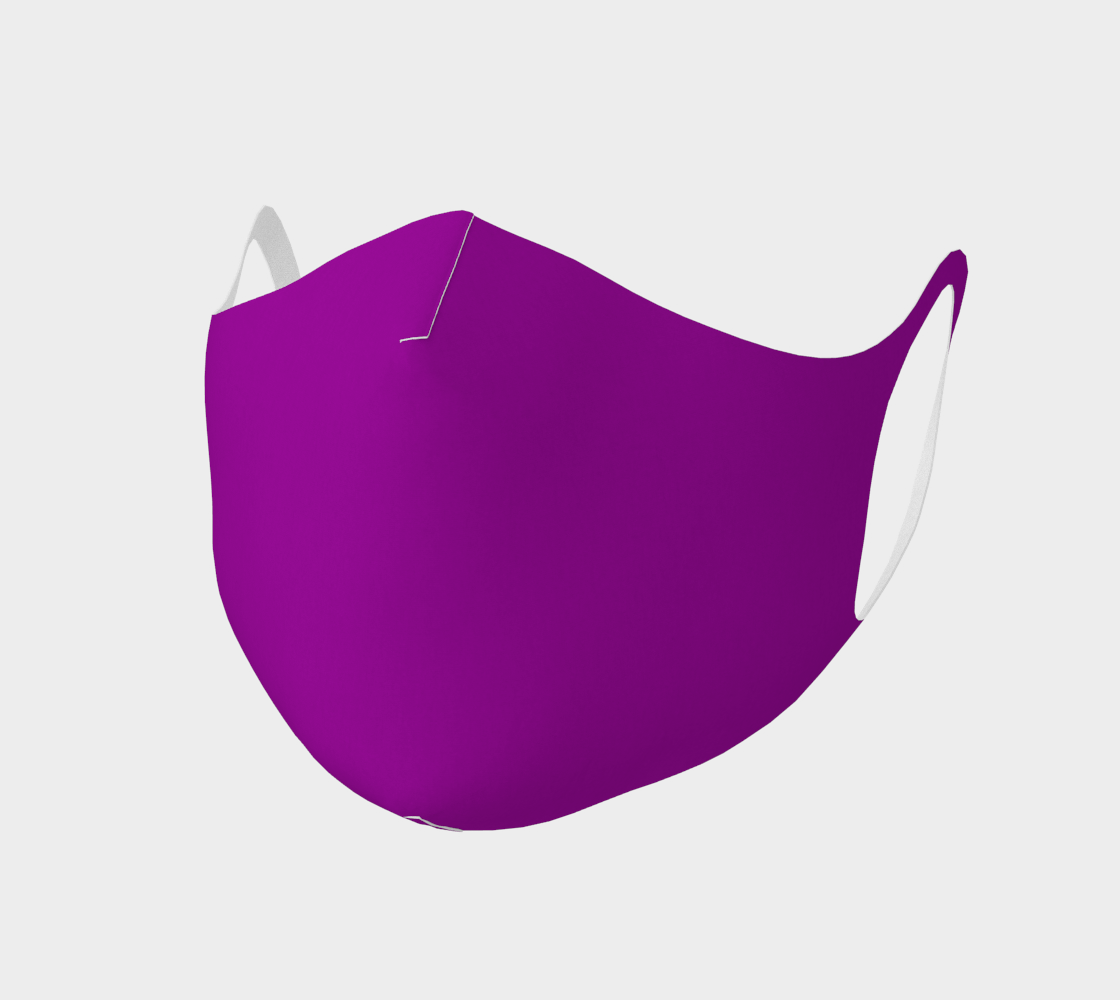 Aperçu de Face Mask Purple Colored Double Knit, AOWSGD