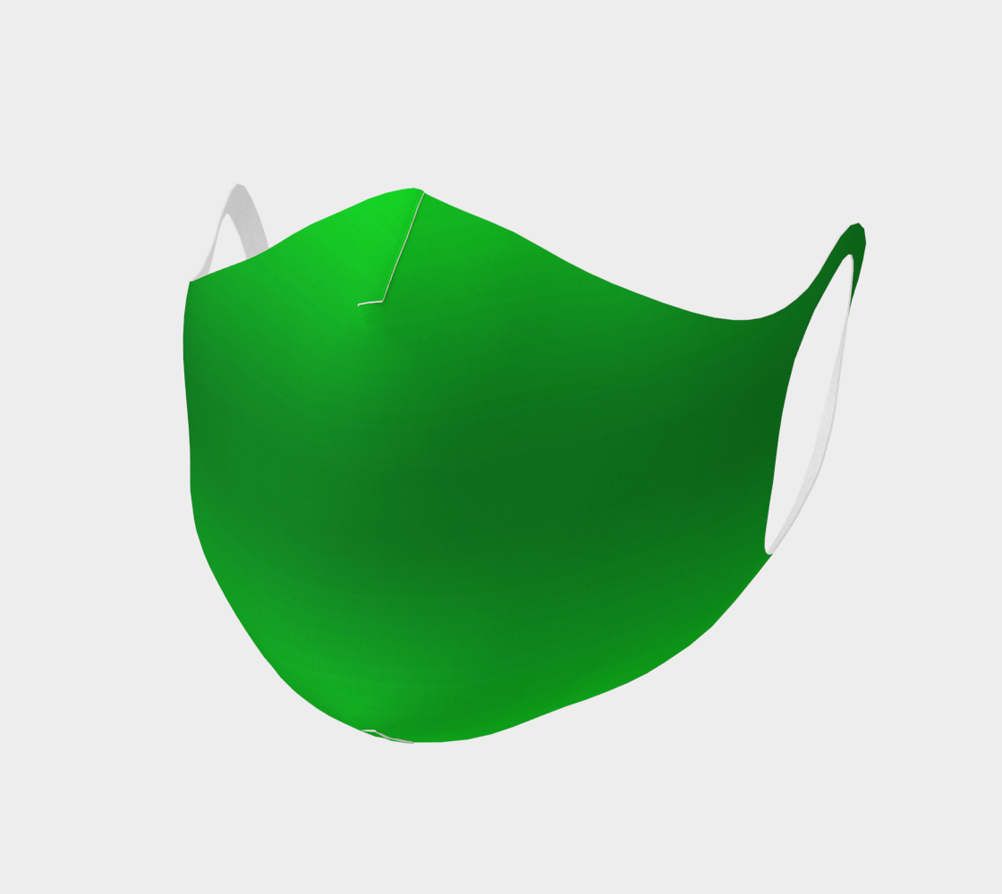 Aperçu de Face Mask Two Tone Apple Green Double Knit, AOWSGD
