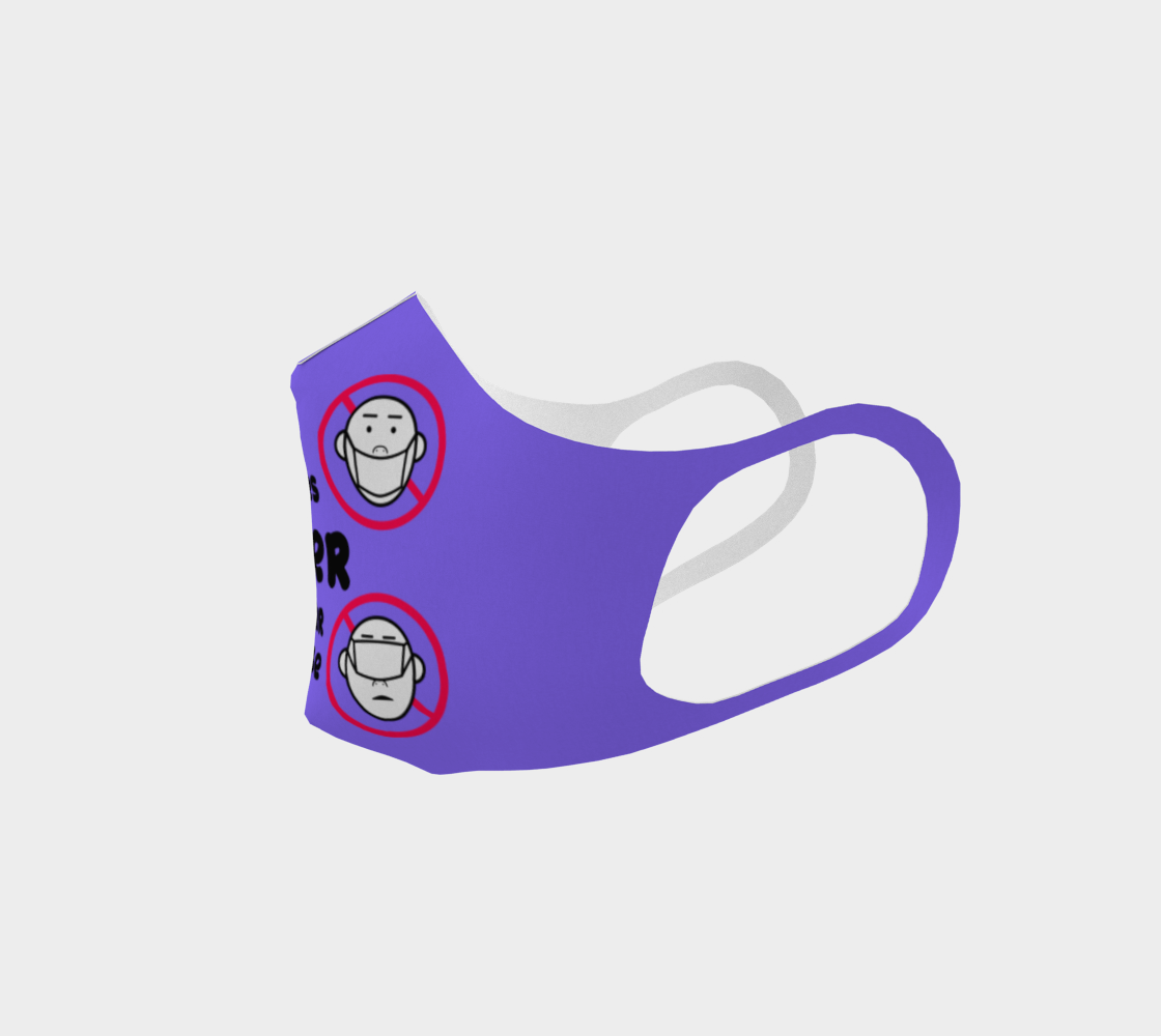 It goes OVER your nose- purple preview #2