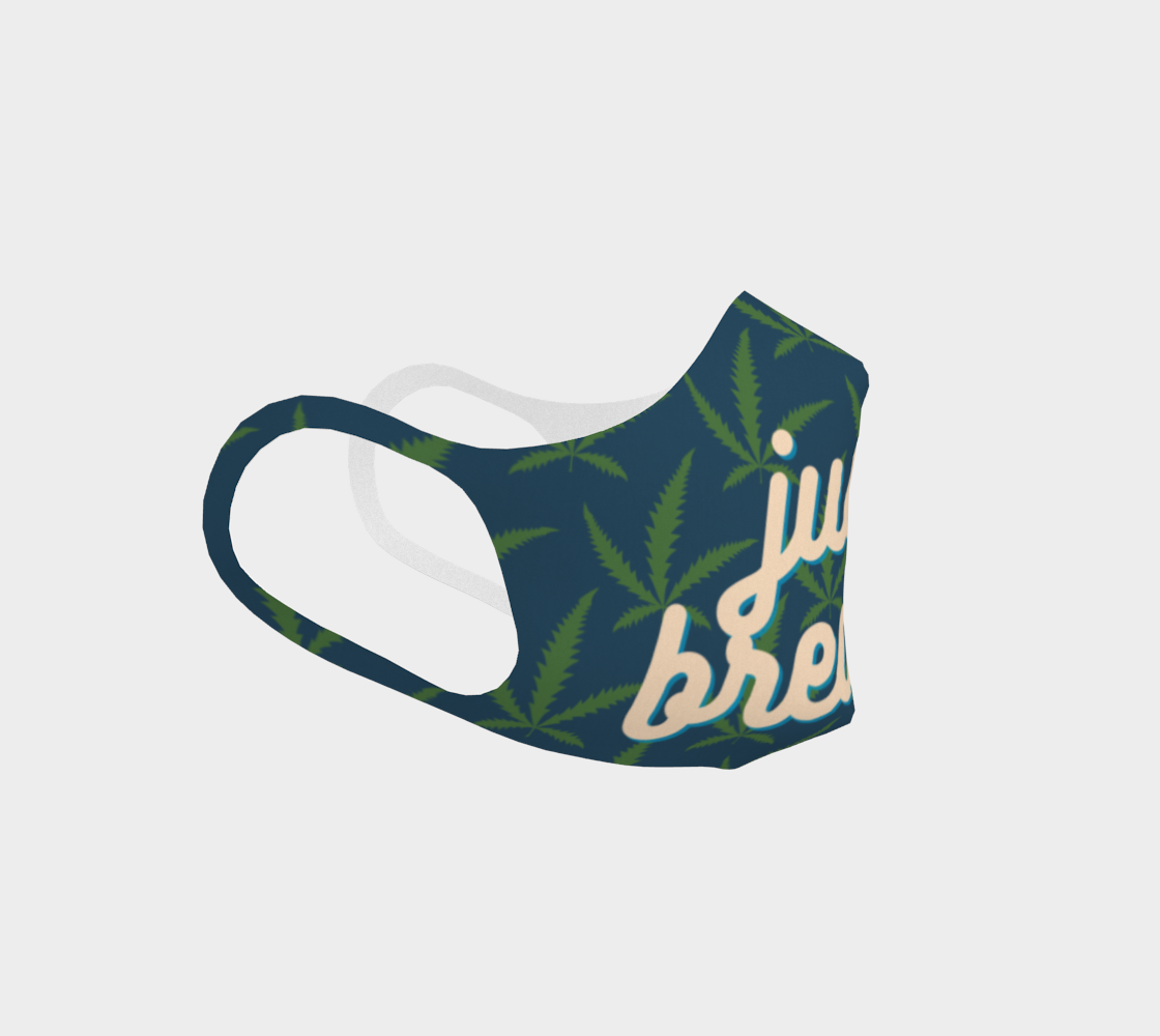 Just Breathe Marijuana Pot Leaf Stoner Washable Reusable Face Mask for Men preview #3