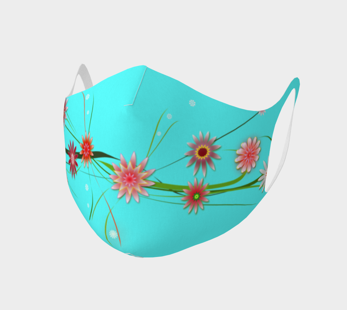 Flowers on Turquoise - MarjanNo preview