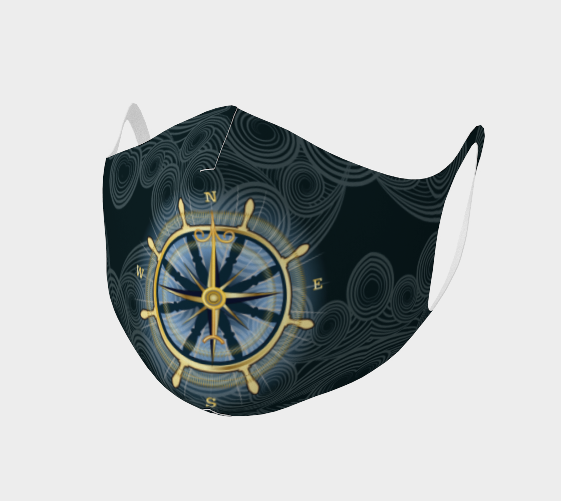 Compass Rose Polyester Facemask  preview #1