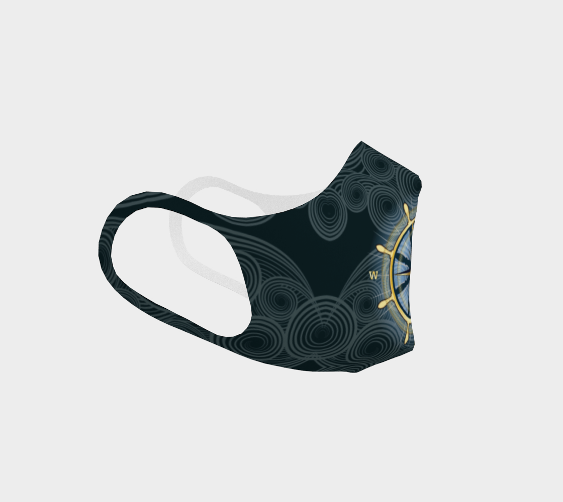 Compass Rose Polyester Facemask  preview #3
