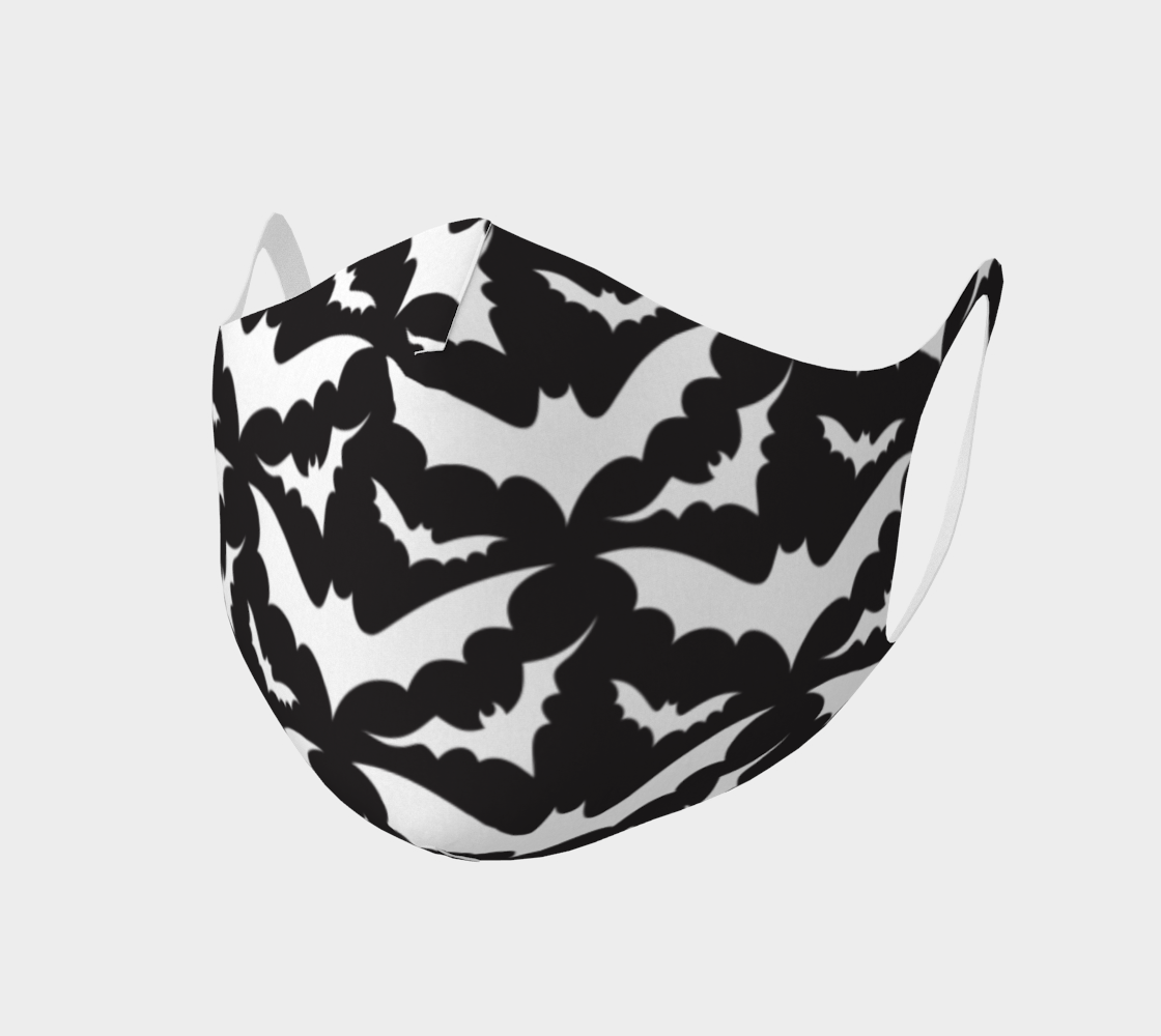 Black Bats Double Knit Face Mask preview