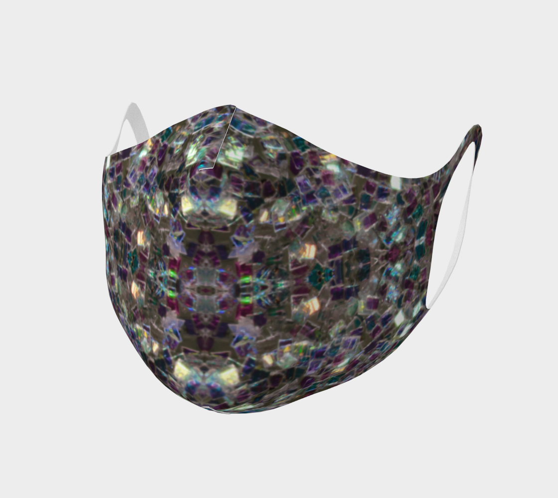 Aperçu de Sparkly colourful silver mosaic Mandala