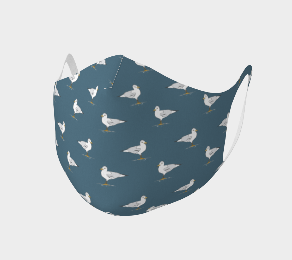 Nautical Sea Gulls Knit Face Covering preview