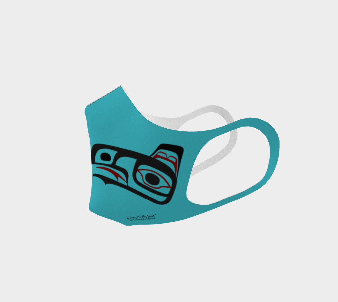 Northwest Art Tlingit Eagle Raven Polyester Facemask - Eagle Raven on Reverse preview #2