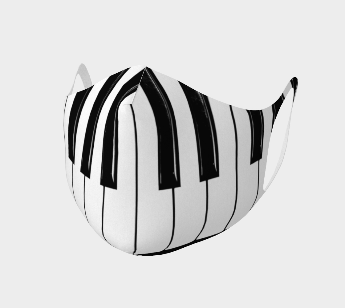 Piano Keys Double Knit Face Covering preview