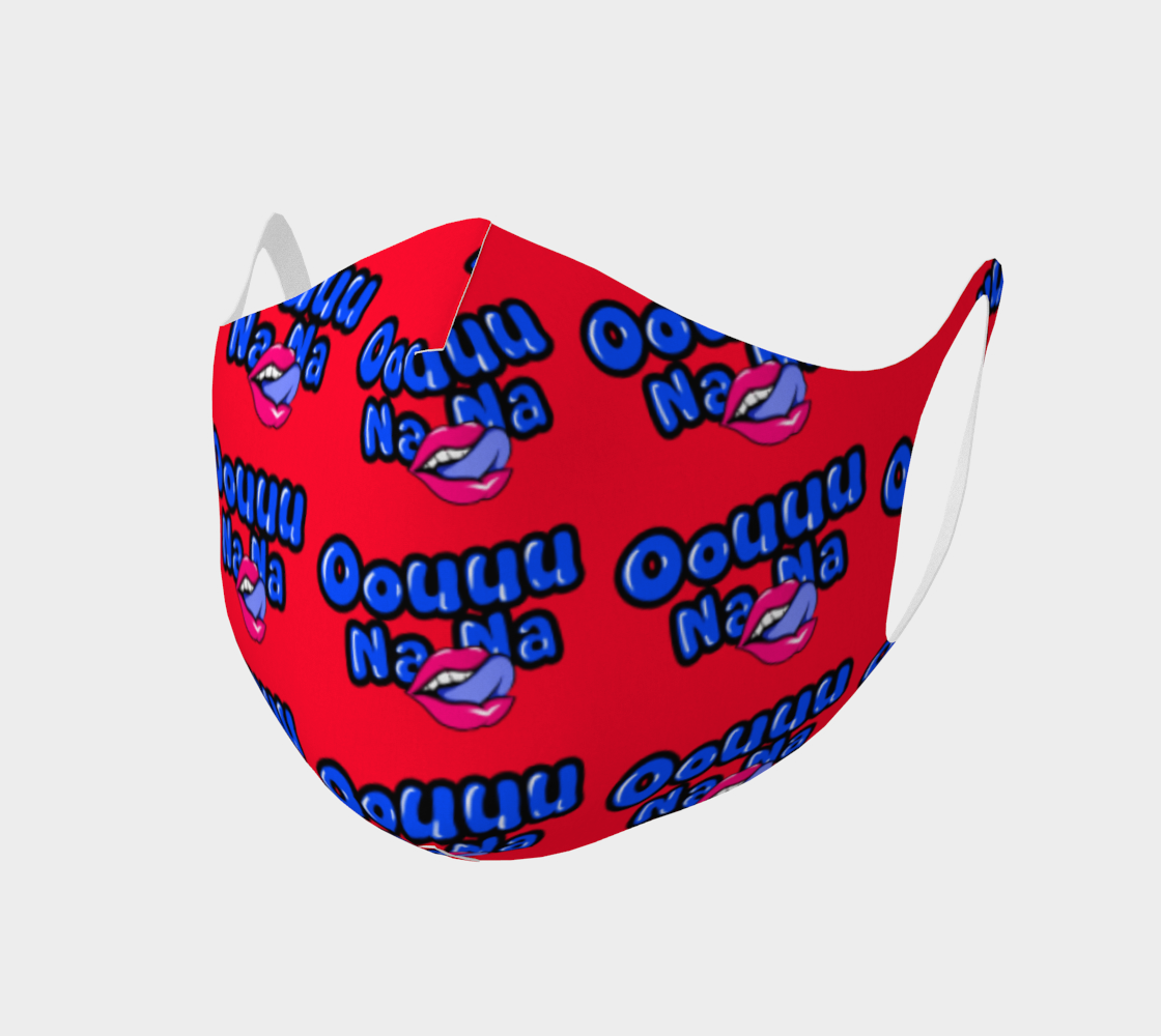 "Oouuu Na Na " Knit Face Mask 3D preview