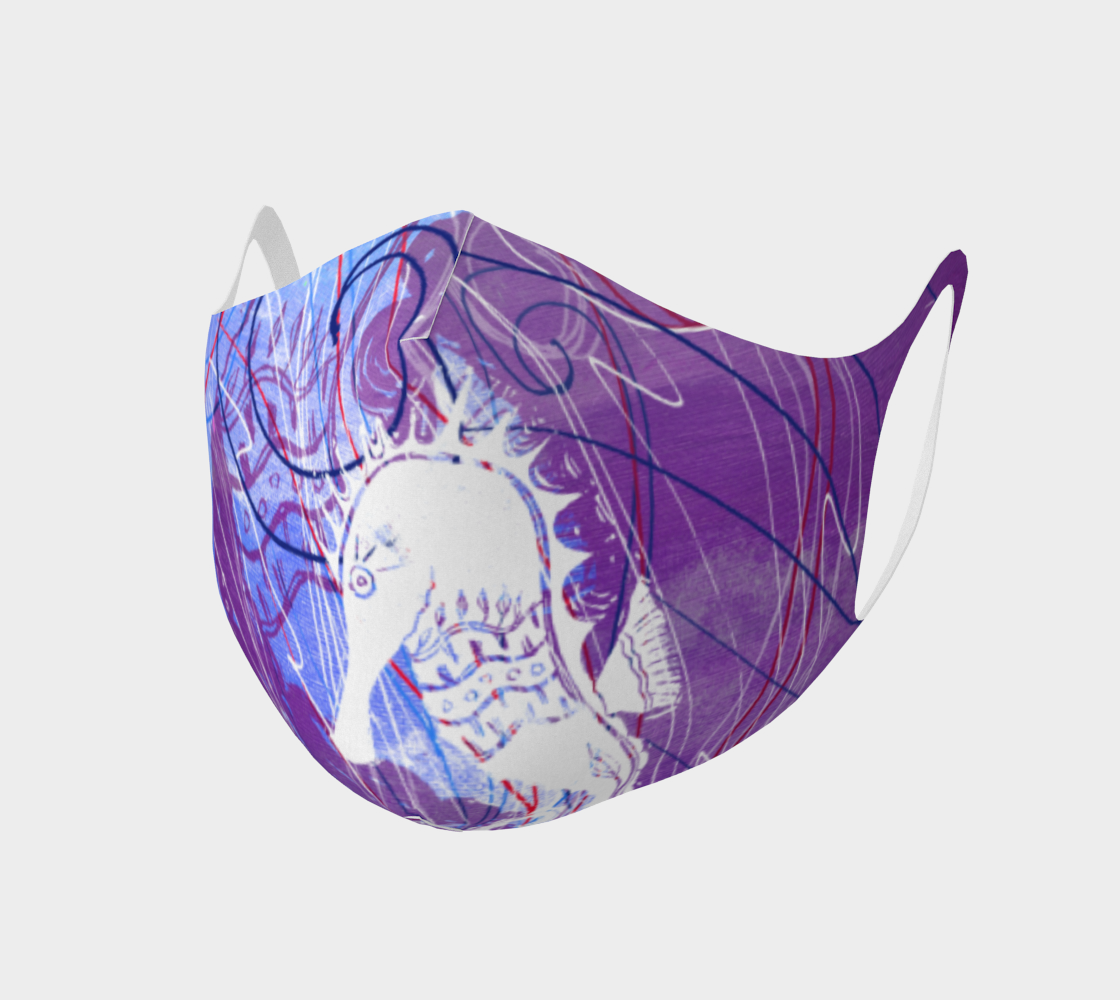 Aperçu de Scribbly Seahorse in Purple