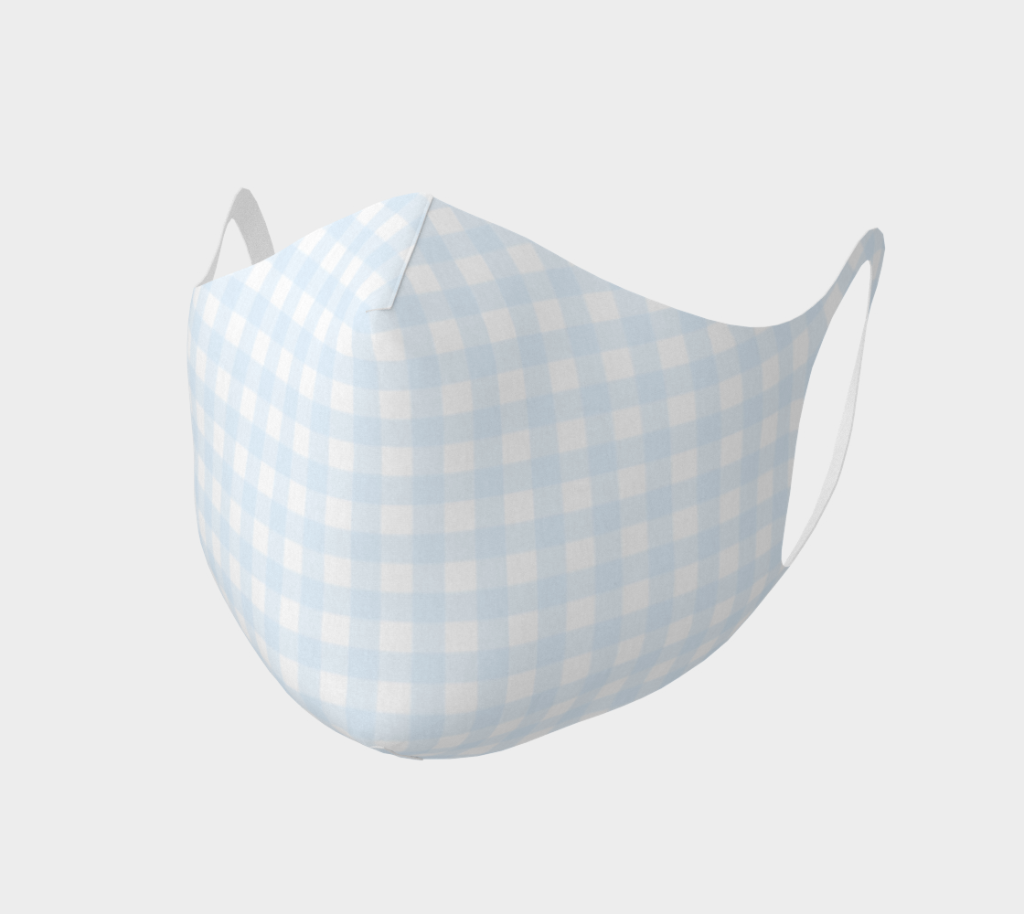 Gingham Double Knit Face Covering preview #1