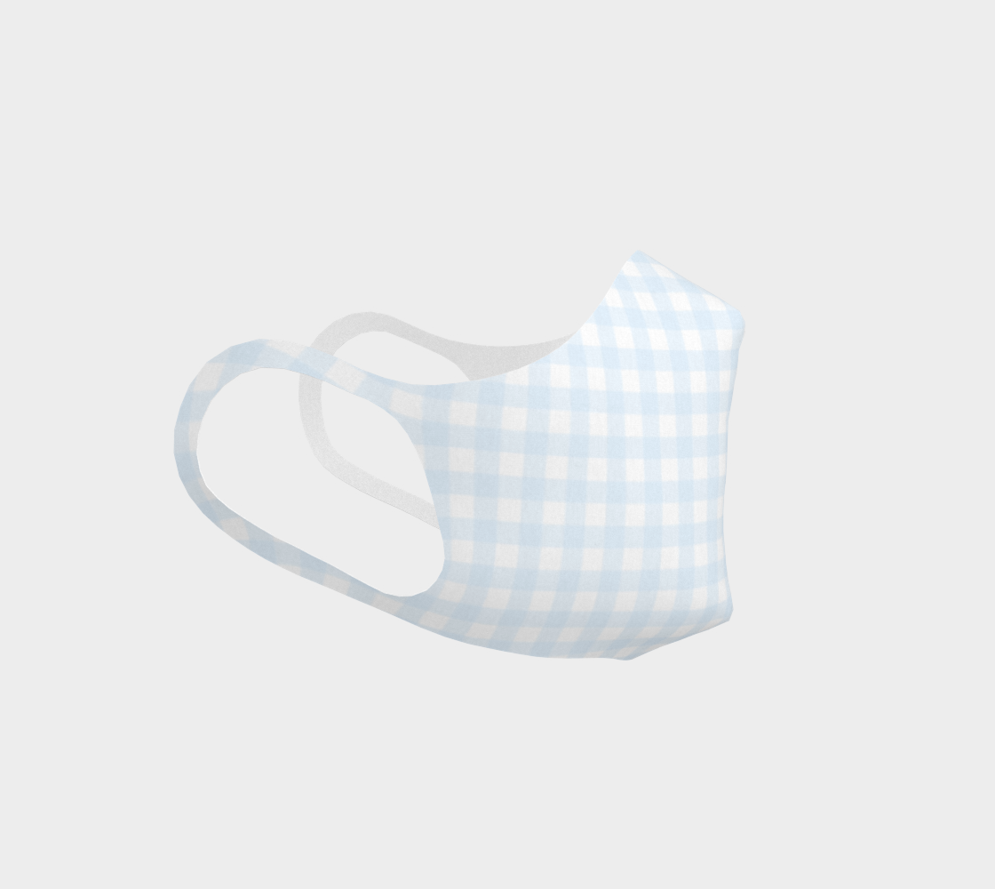 Aperçu de Gingham Double Knit Face Covering #3