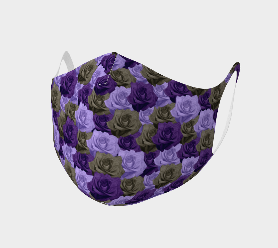 Roses Double Knit Face Covering Miniature #2