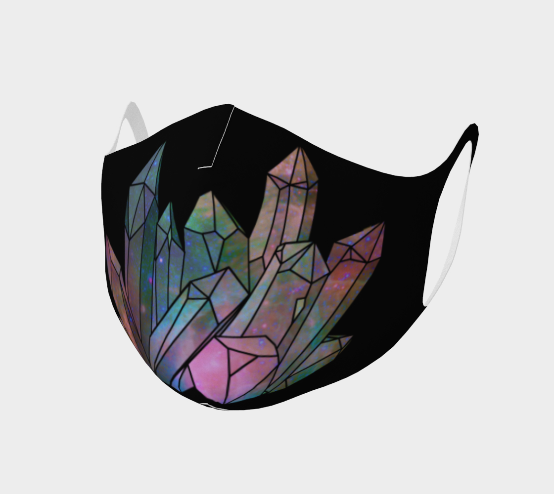 Cosmic Crystals Unicorn Rainbow Aura Fask Covering Mask AOW preview #1