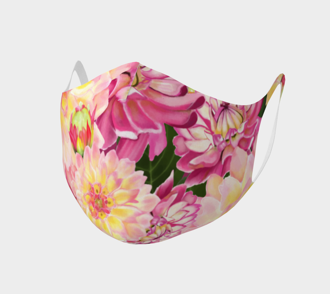 Dahlia Double Knit Face Covering 3D preview