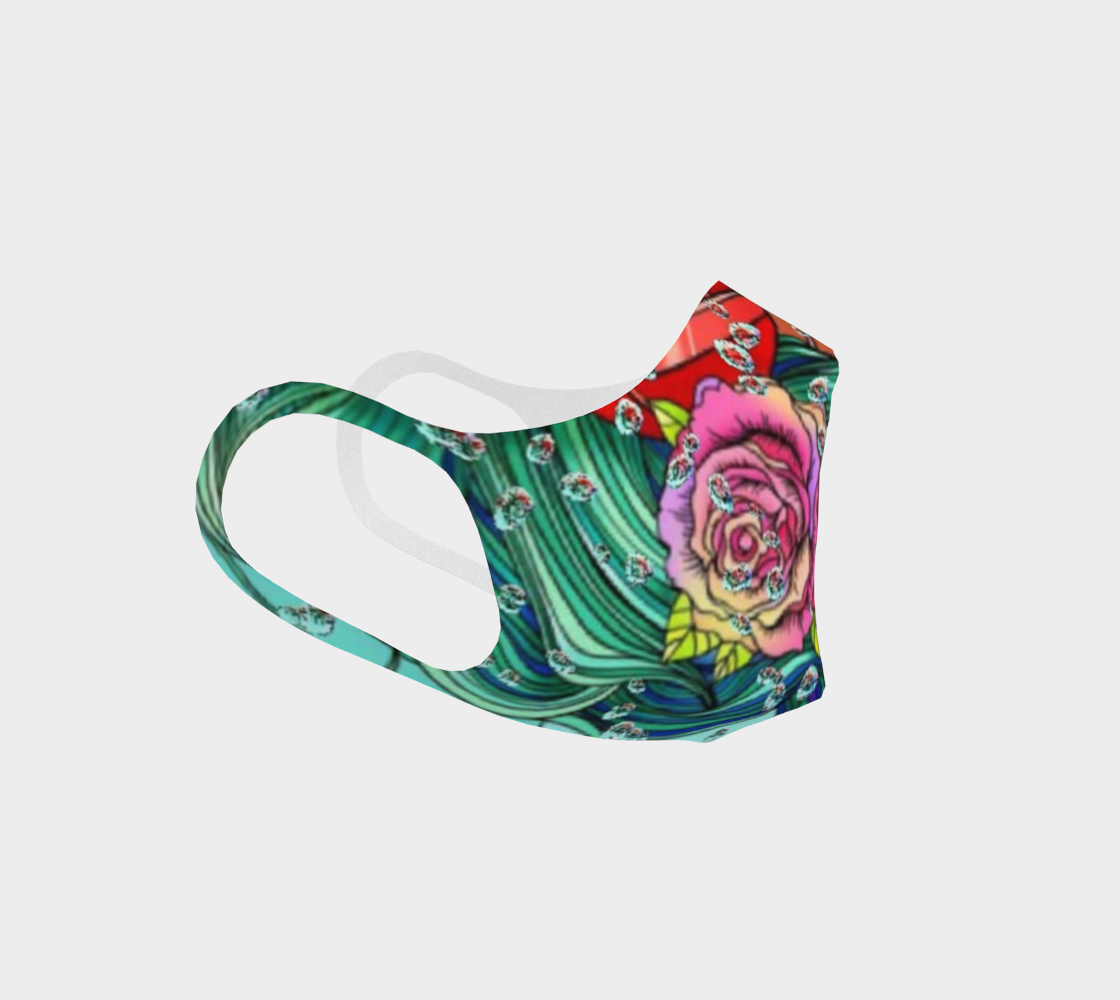  Mask with flowers preview #3