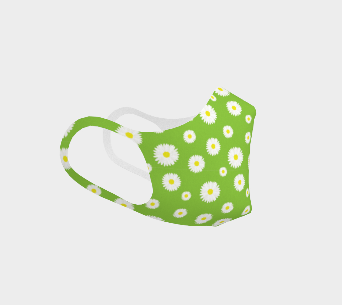 Aperçu de Daisy, Daisy Double Knit Face Covering - Green #3