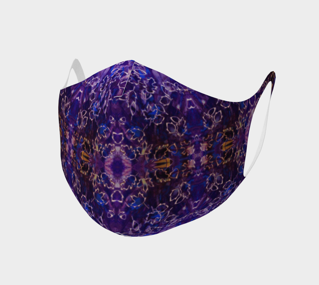 Leaf Purple Lace Double Knit Face Covering preview