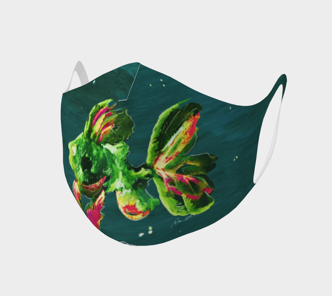 Green Goldfish SIG Double Knit Face Covering preview