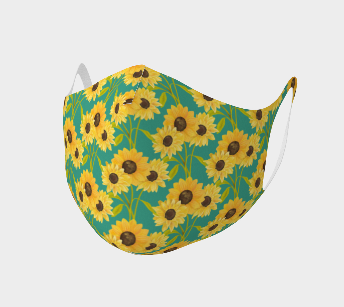 Sunflowers (turquoise) preview