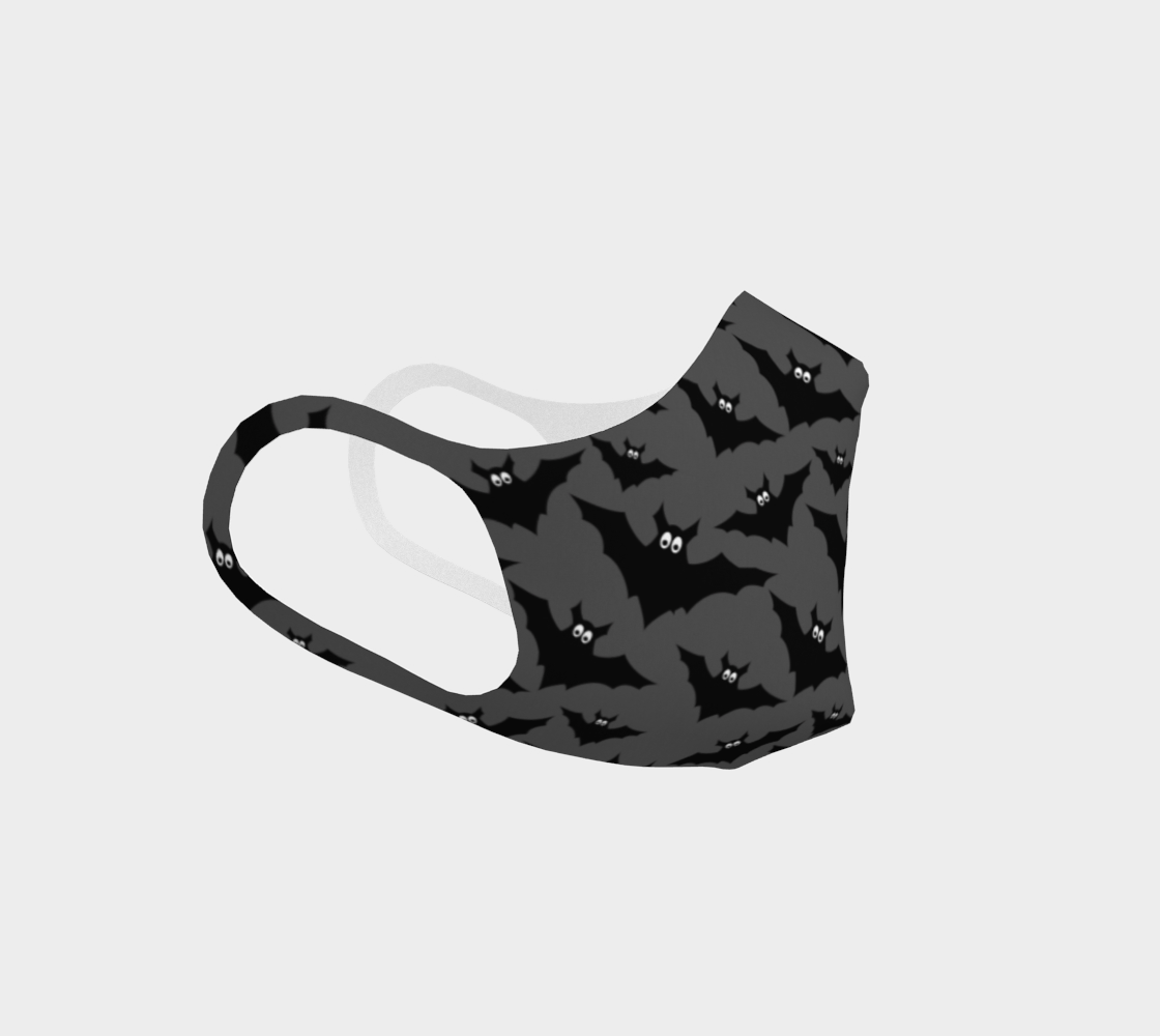 Aperçu de Cool gray black Flying bats Halloween pattern #3