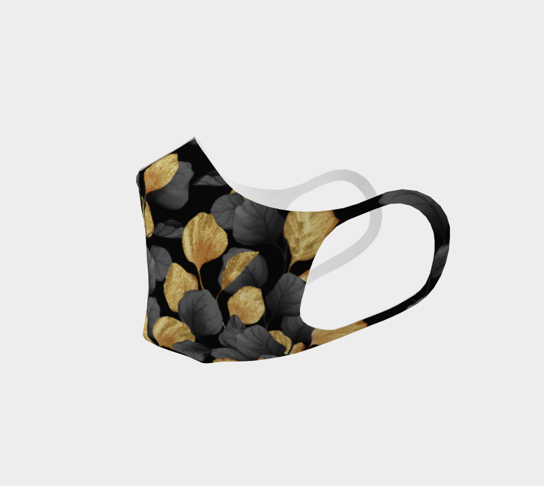 Aperçu de Black and gold leaves #2