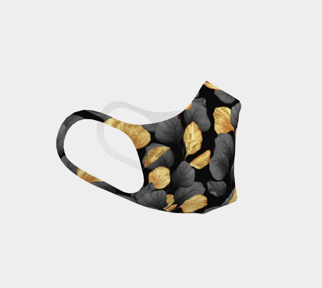 Aperçu de Black and gold leaves #3