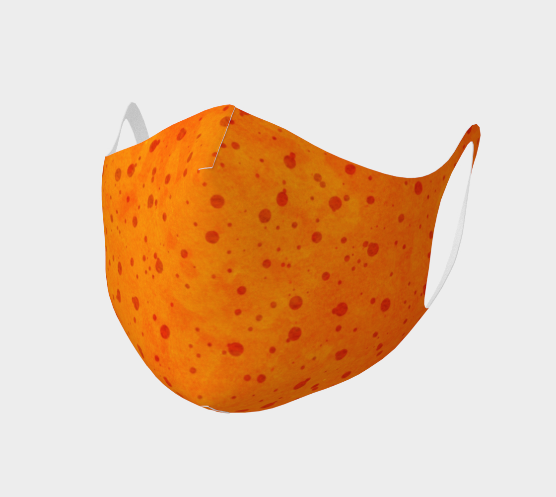 Orange Polka Dot Face Covering aperçu