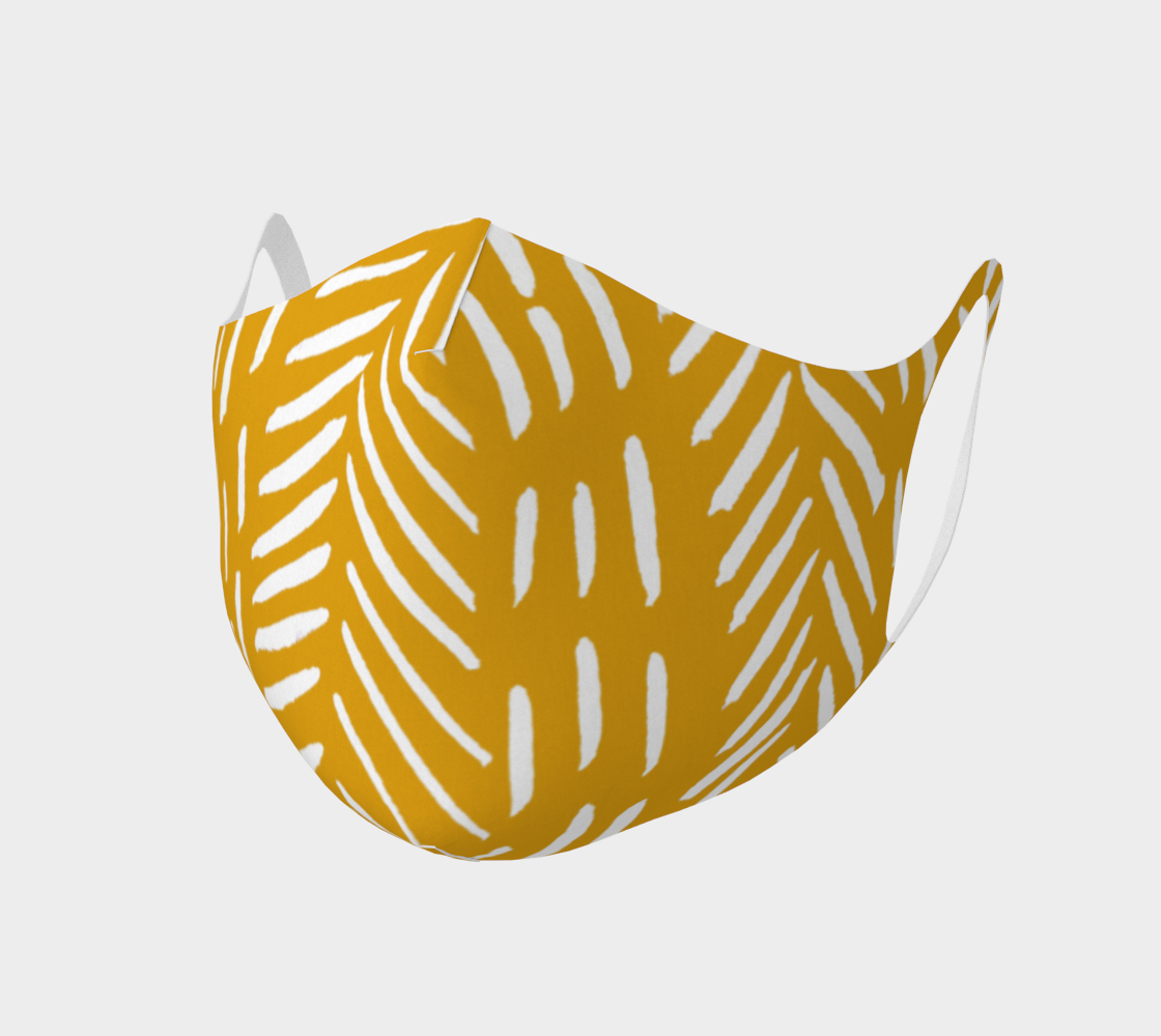 Abstract herringbone pattern - yellow ochre aperçu