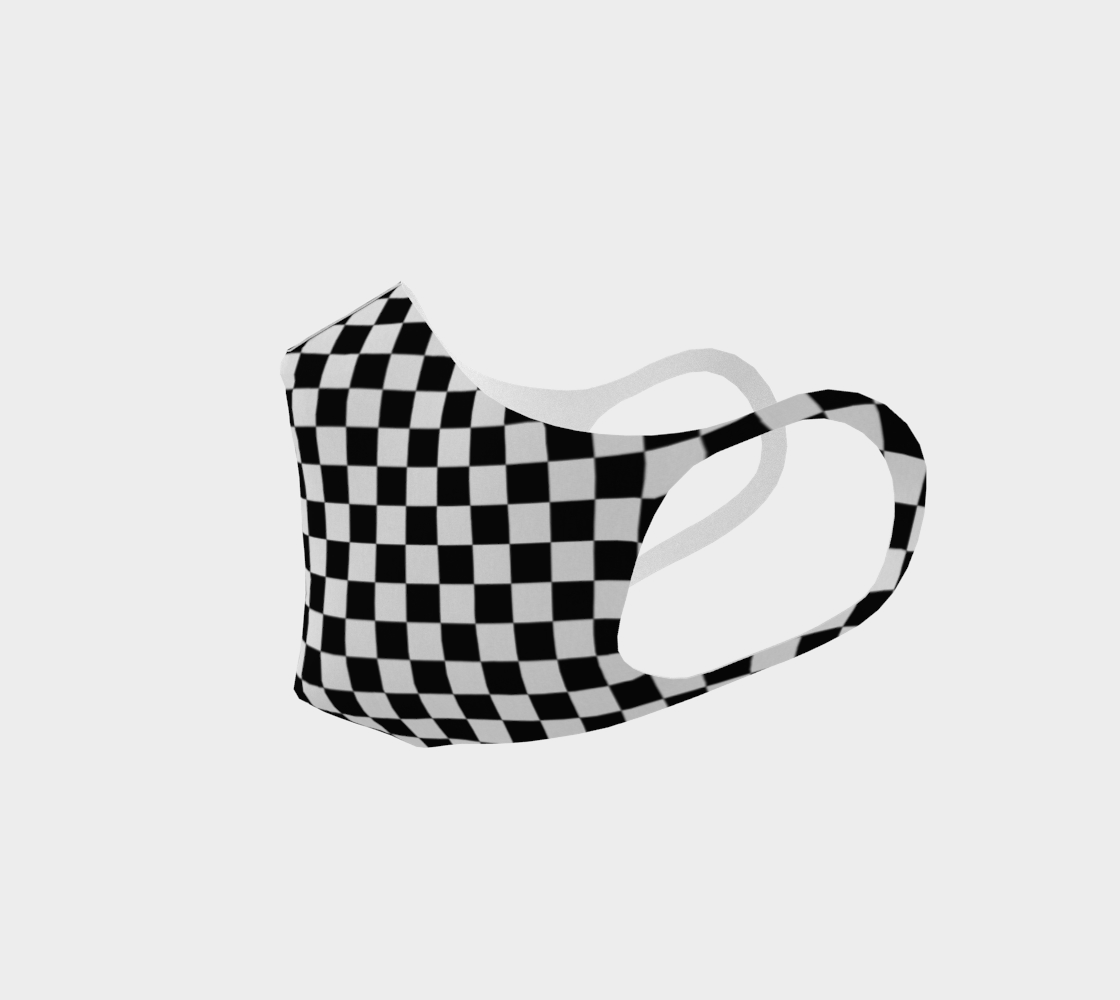 Black and White Square Checkerboard preview #2