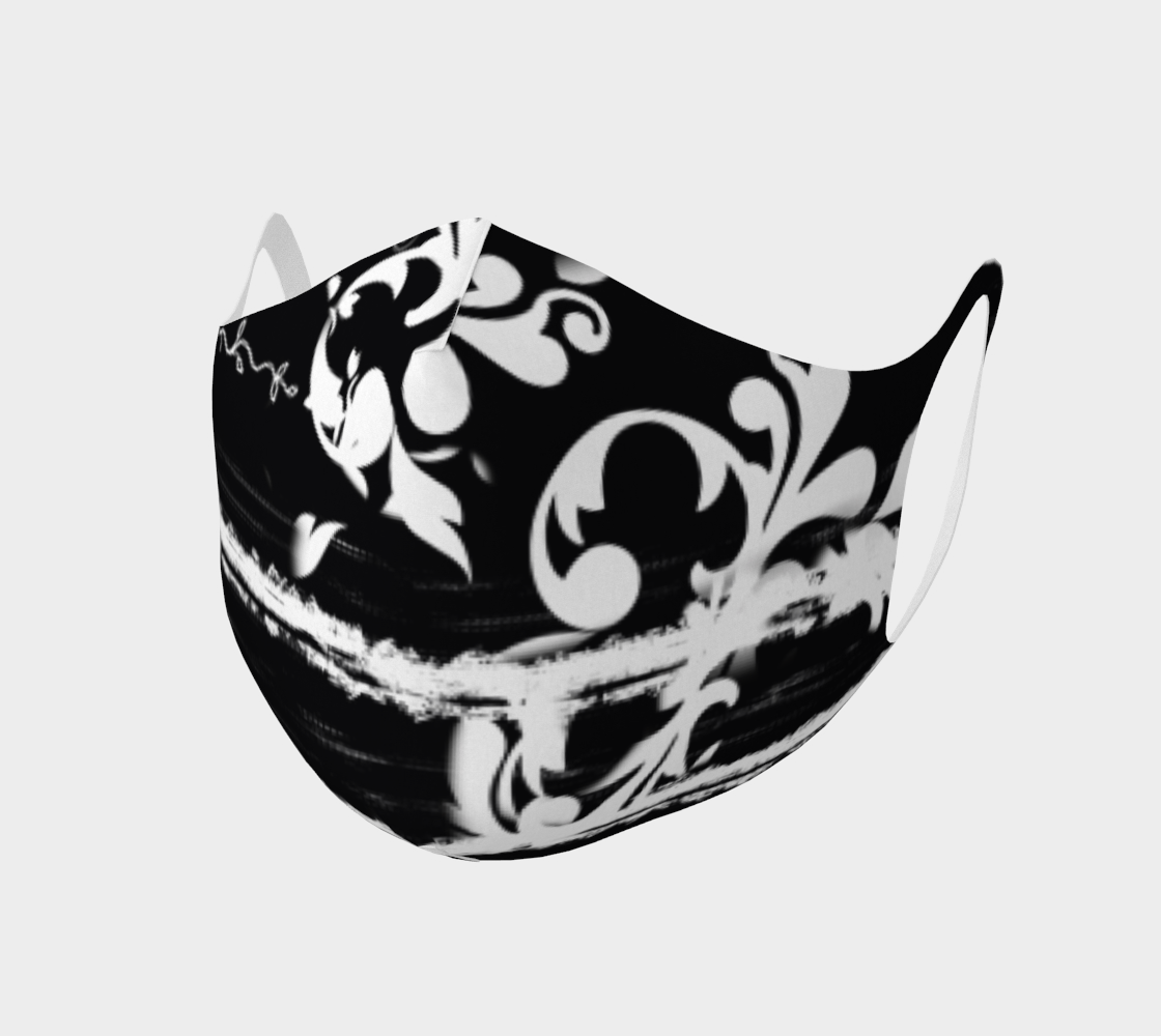 B&W One Piece Face Mask preview