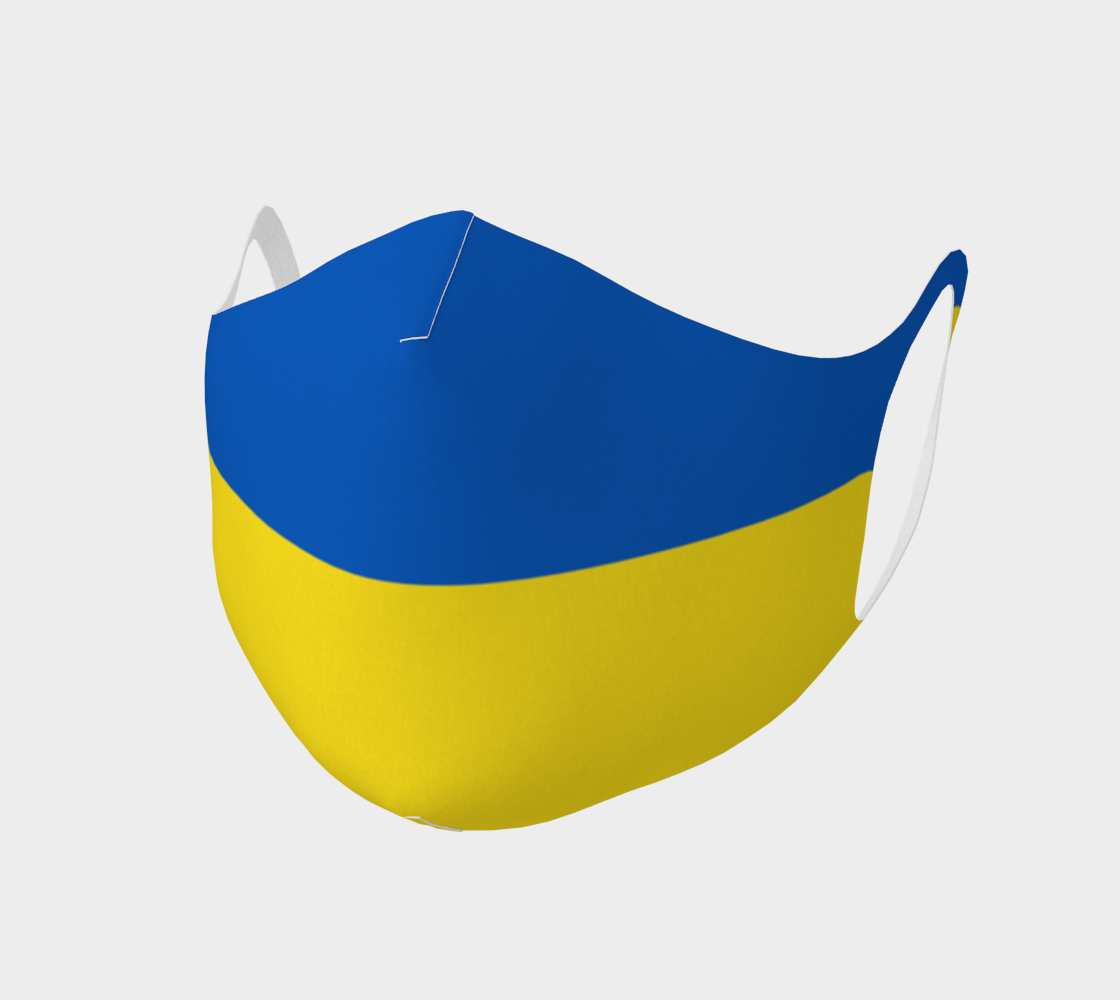 Aperçu de Fag of Ukraine of Blue Yellow Knit face Mask, AWSSG