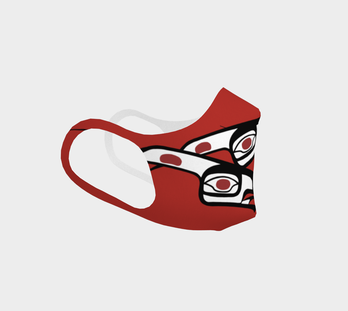 Many Eagles Facemask Red thumbnail #4