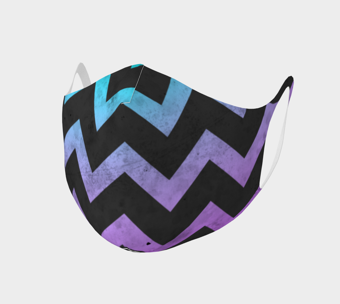 Aqua purple dark gray chevron lines pattern vintage design preview