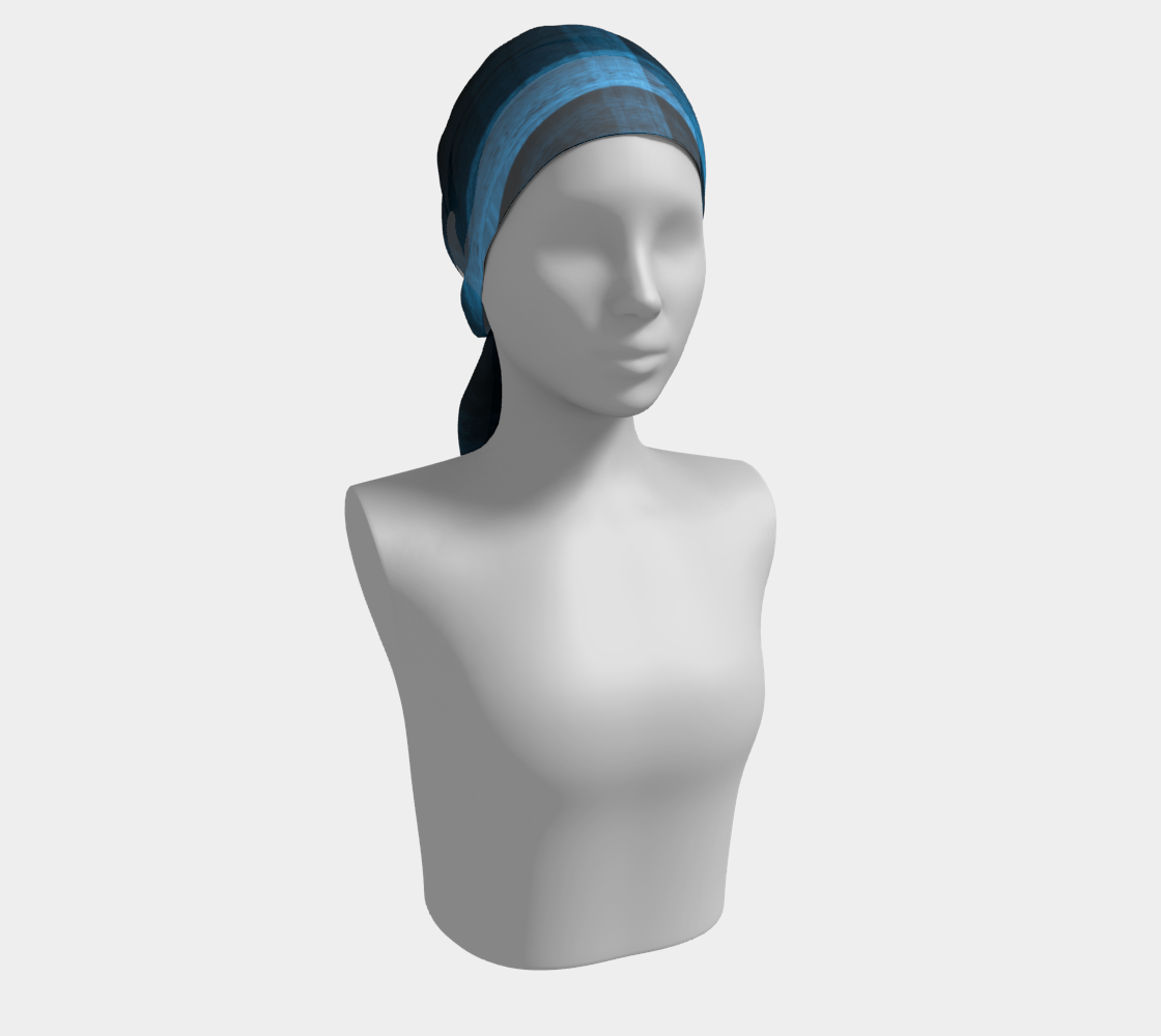 Bluish Black Hole Long Scarf preview #2