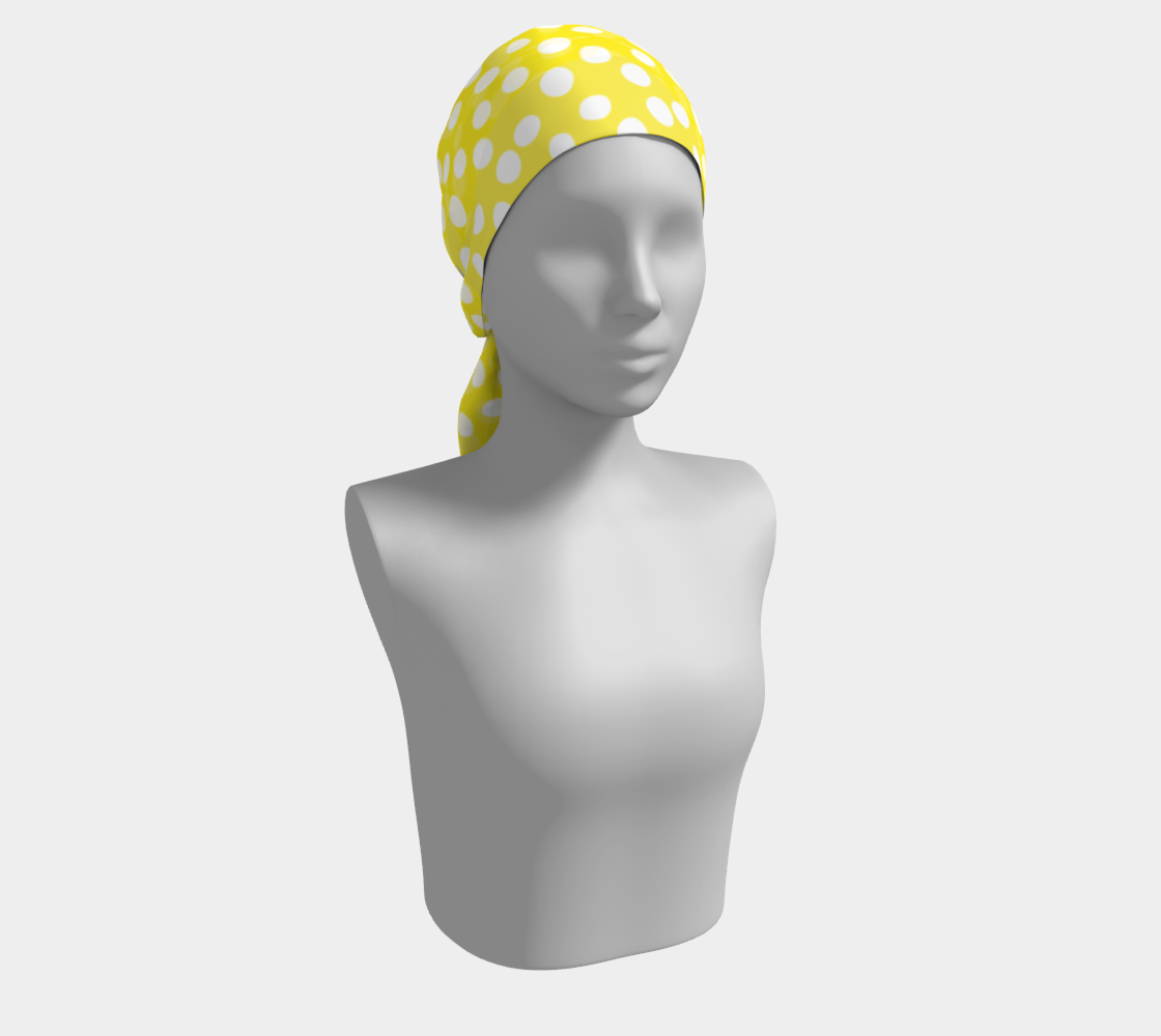 All About the Dots Long Scarf - Yellow Miniature #3