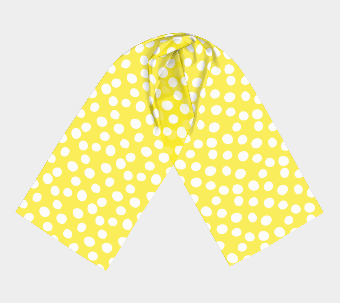 Aperçu de All About the Dots Long Scarf - Yellow #3