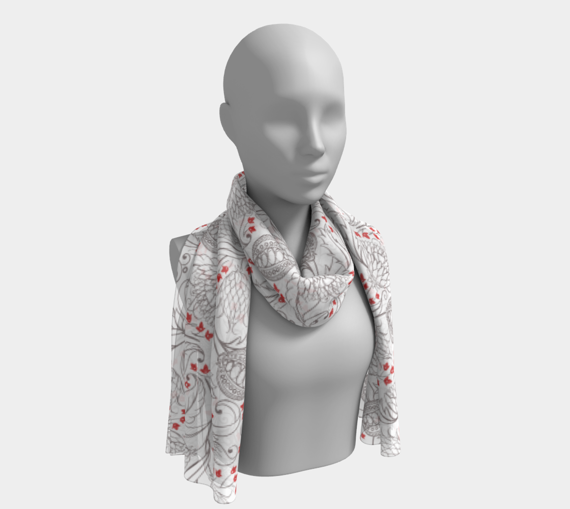 Pomagranate Pattern Long Scarf preview