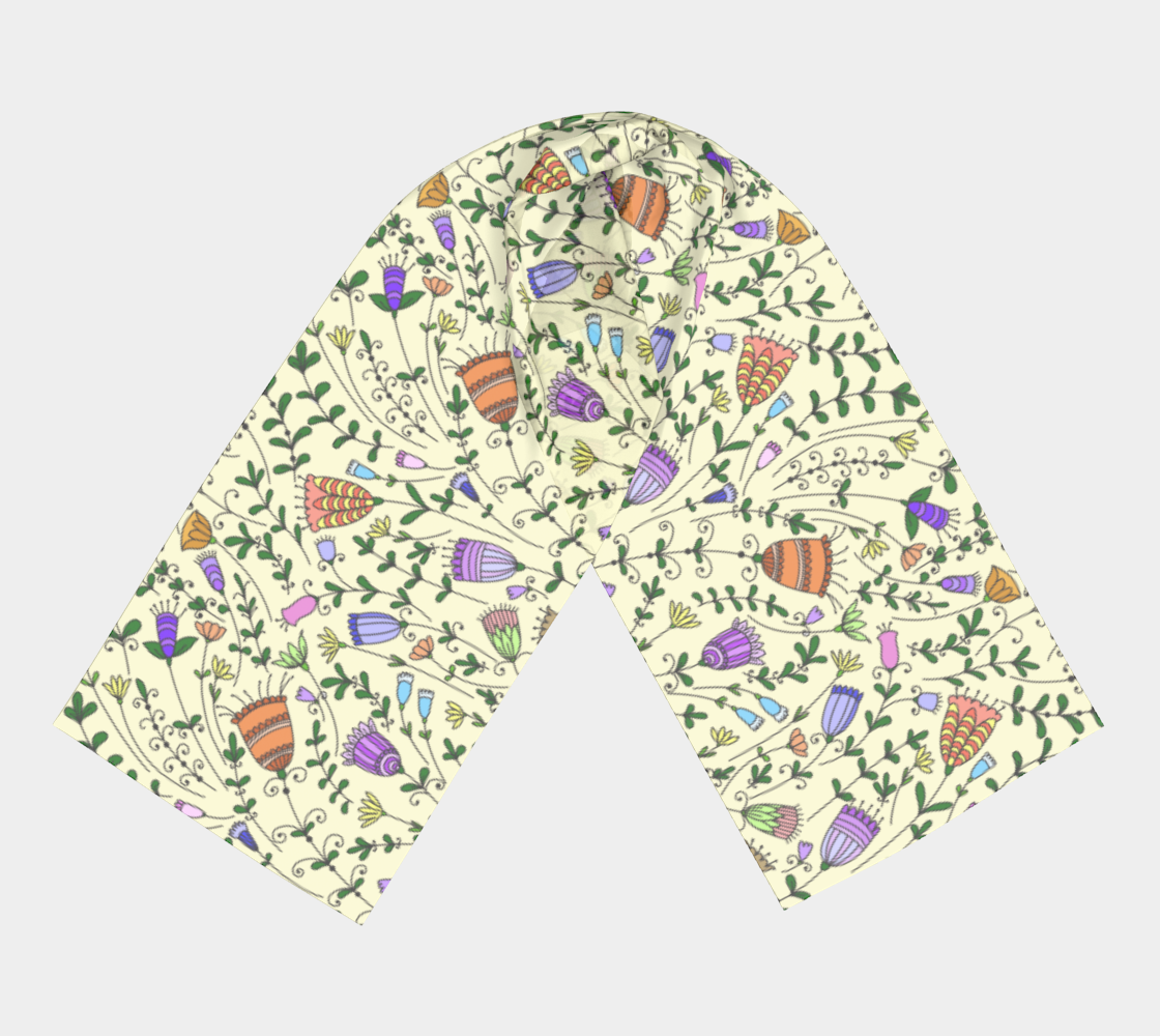 Women And Teens Field Of Wildflowers Scarf preview #3
