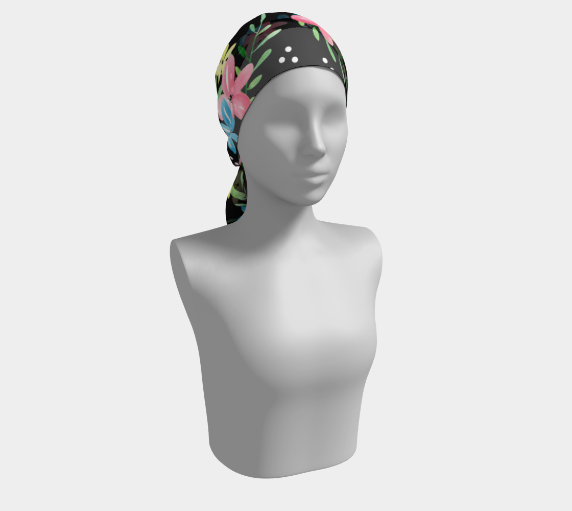 Floral Watercolor Long Scarf preview #2