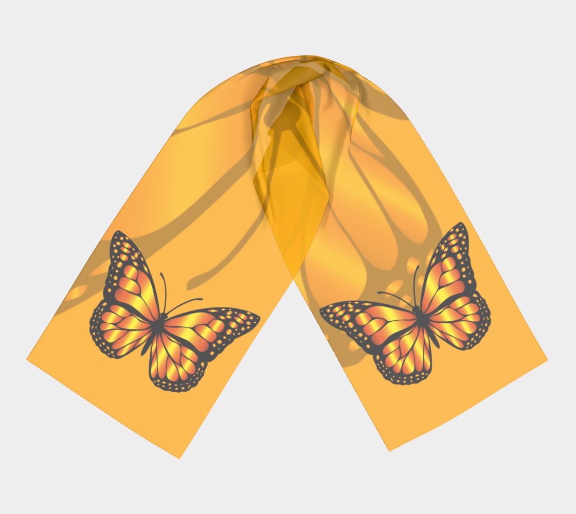 Monarch Butterfly Beauty Long Scarf preview #3