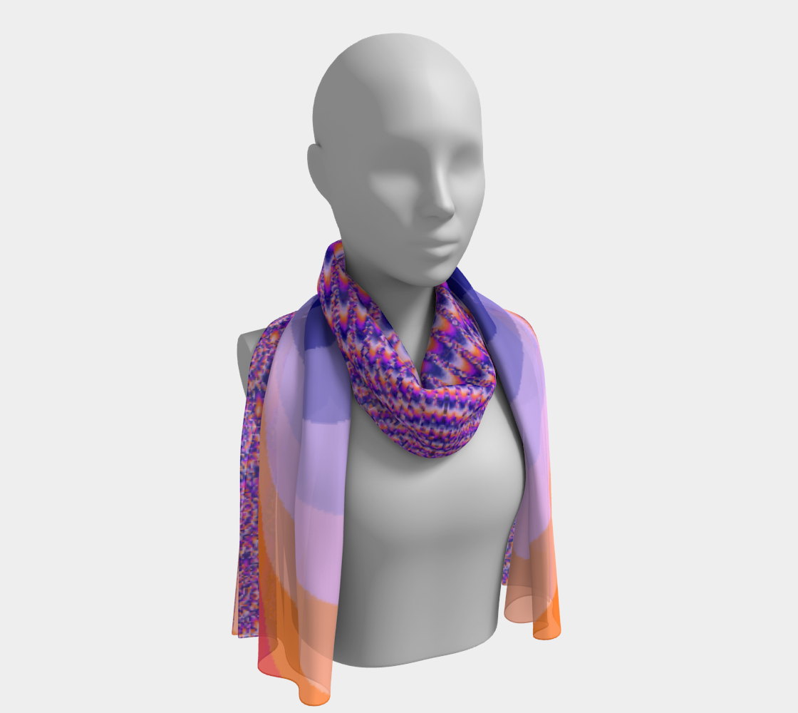 Lavender Flower Long Scarf preview