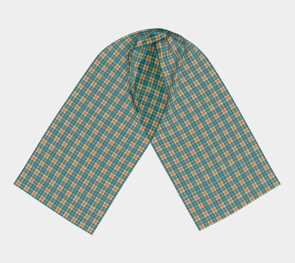 Aperçu de Gold and Turquoise Plaid #3